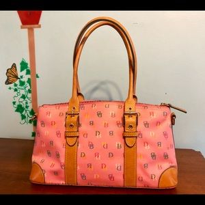 Dooney and Burke multicolored purse.